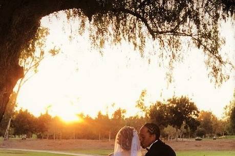 Couple's Sunset Stroll