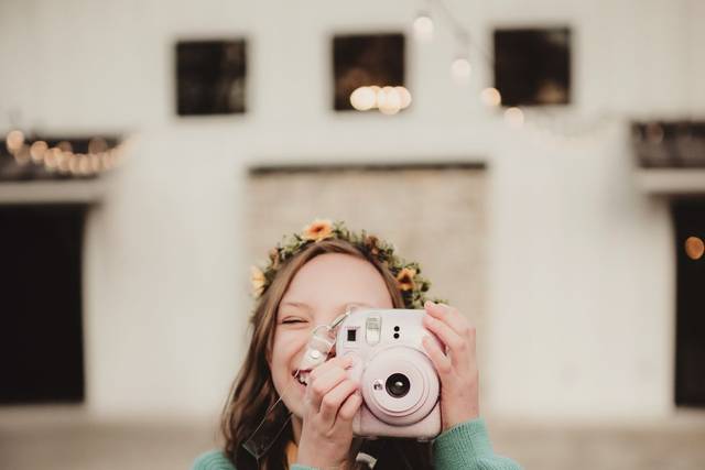 A young guest with a camera