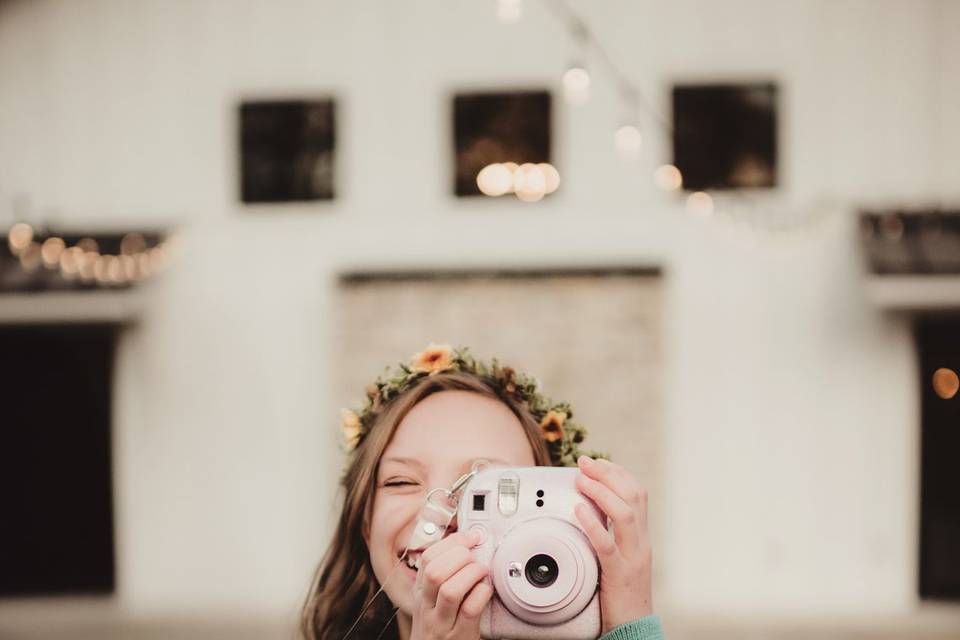 A young guest with a camera