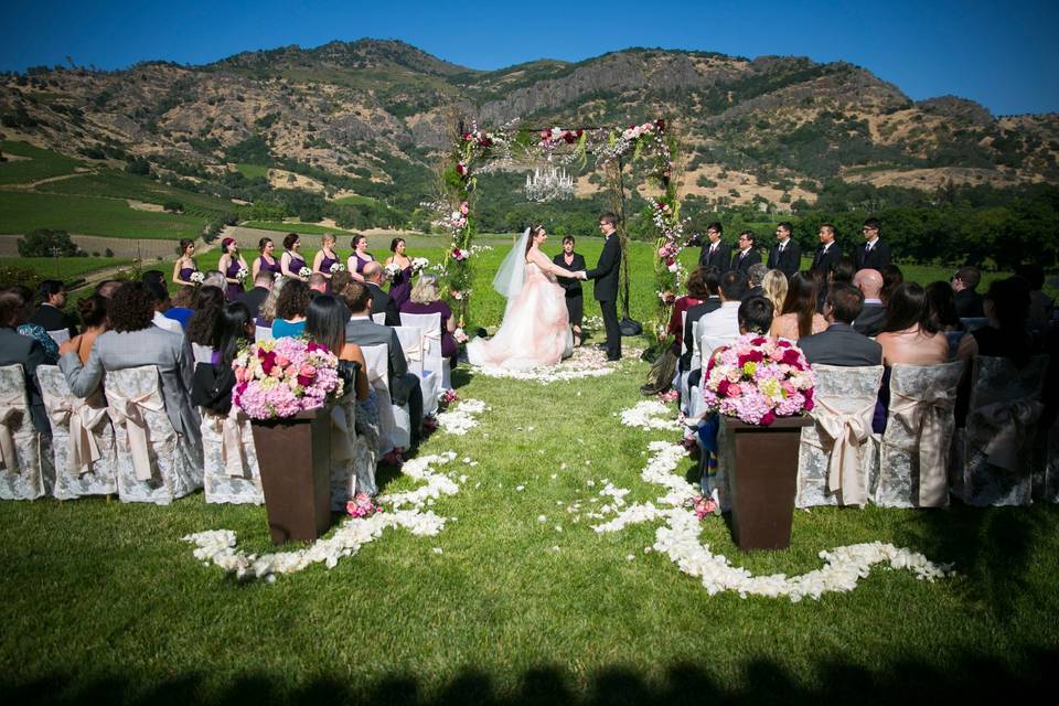 Ceremony with a view