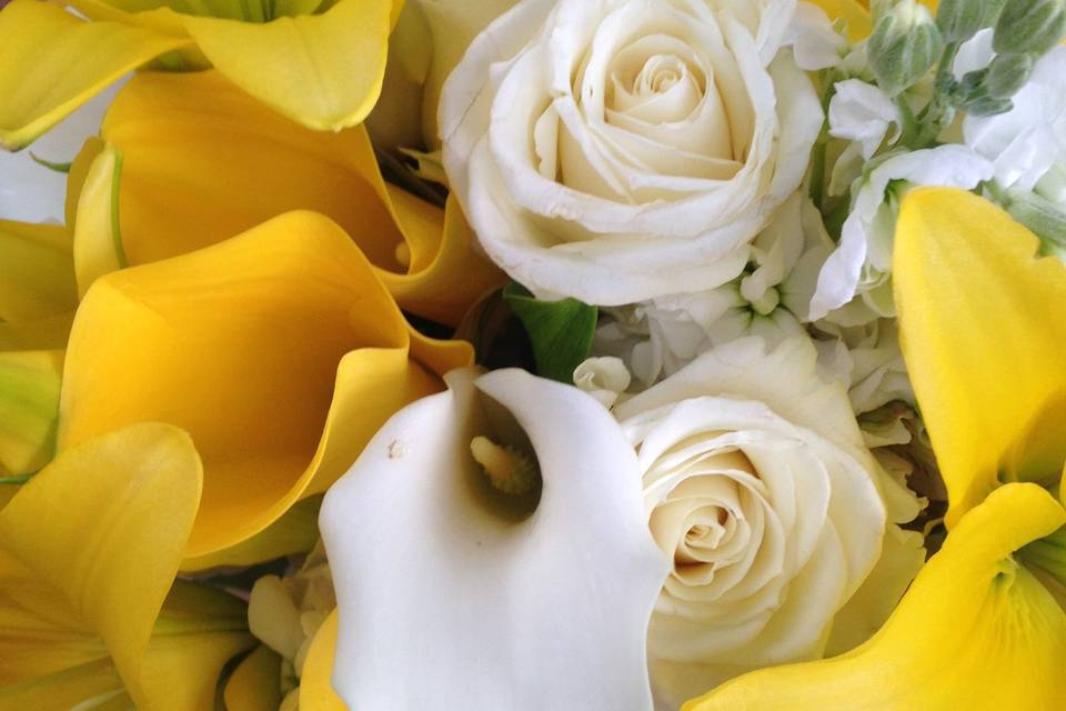 Closeup of bouquet
