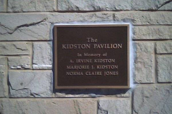 Plaque for the Kidston Pavillion