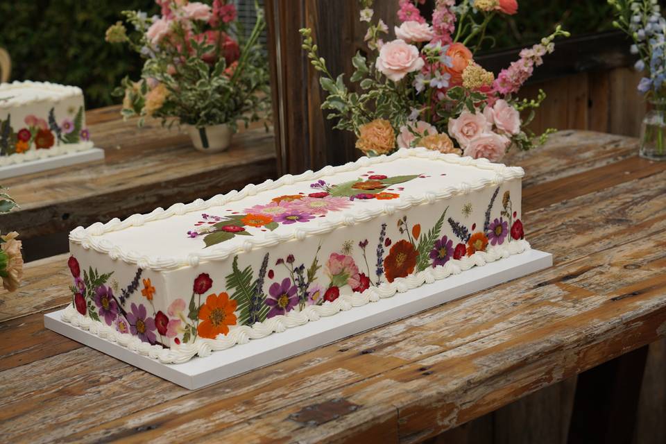 Pressed Floral Table Runner