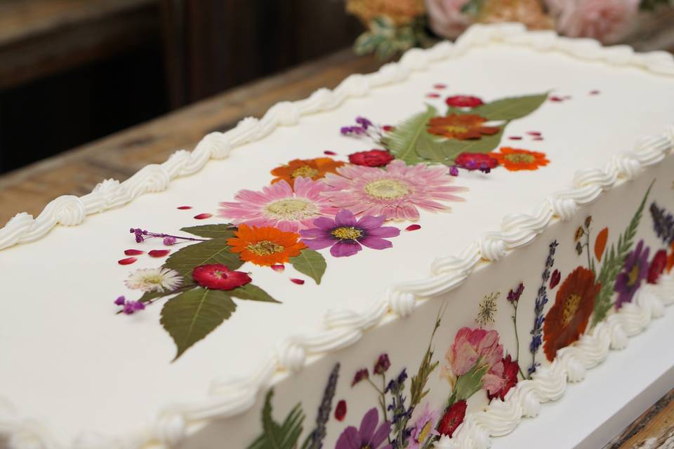 Pressed Floral Table Runner