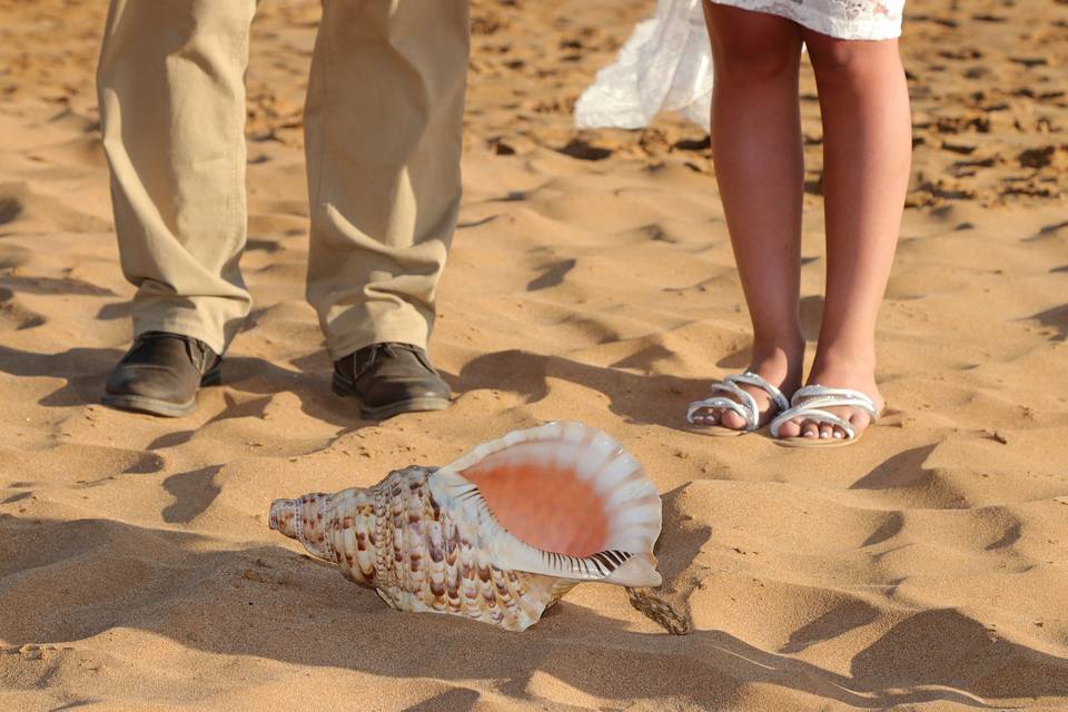 Sandy Toes & Hearts in Love