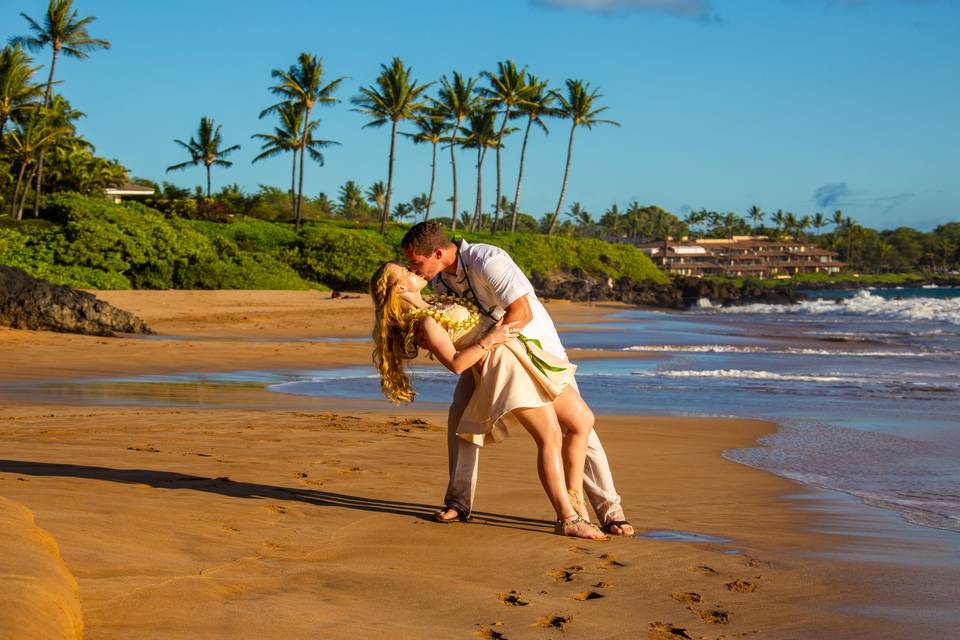 Swept up in a romantic wedding