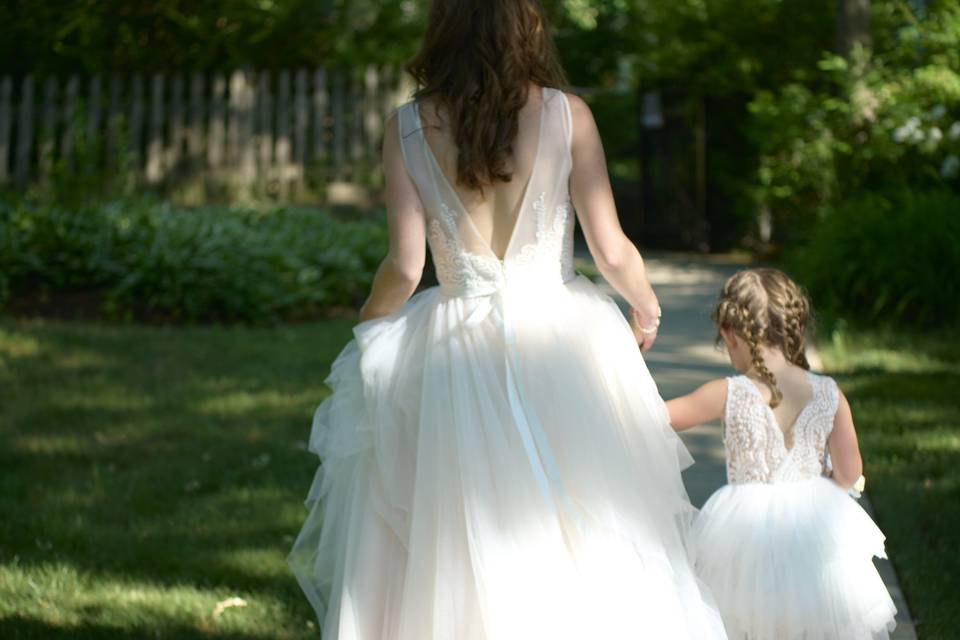 Mom/Bride anf Flower Girl