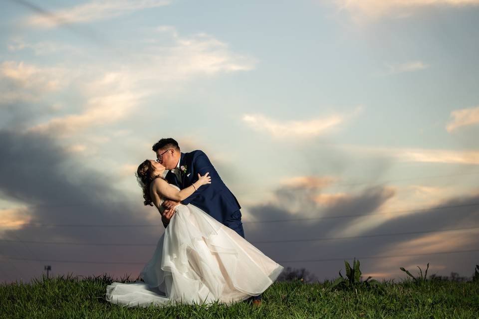 Sunset Wedding Photos Nebraska