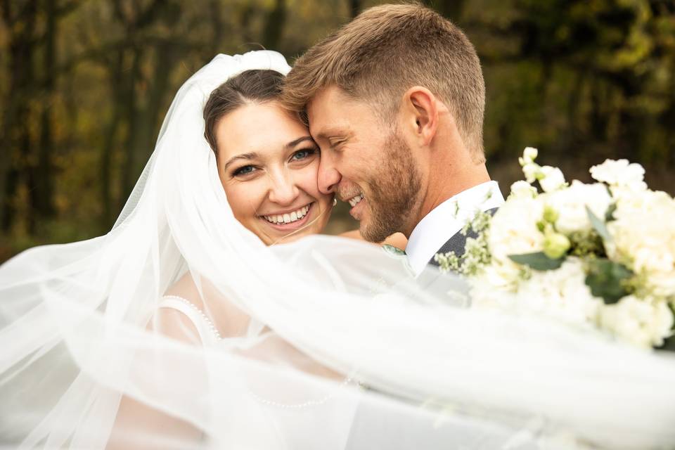 Rainy Fall Wedding Day