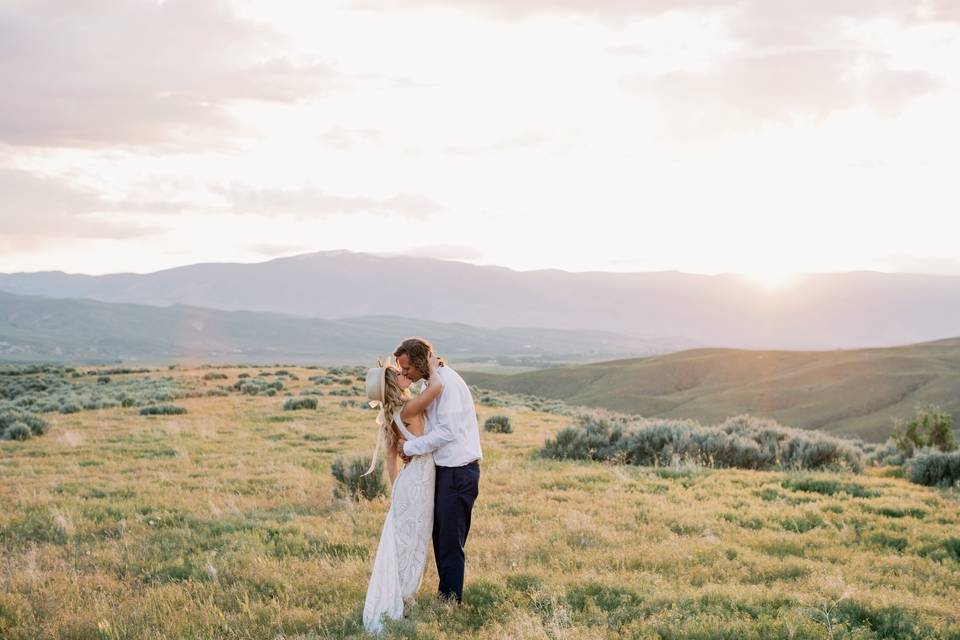 Salmon Idaho Ranch Wedding