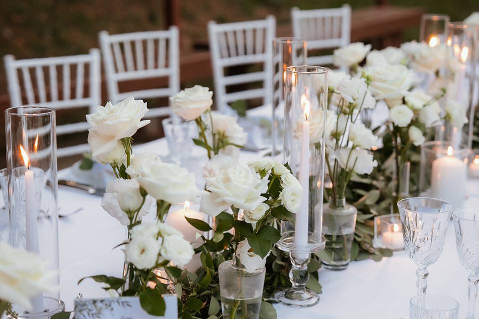 Flower decor for table