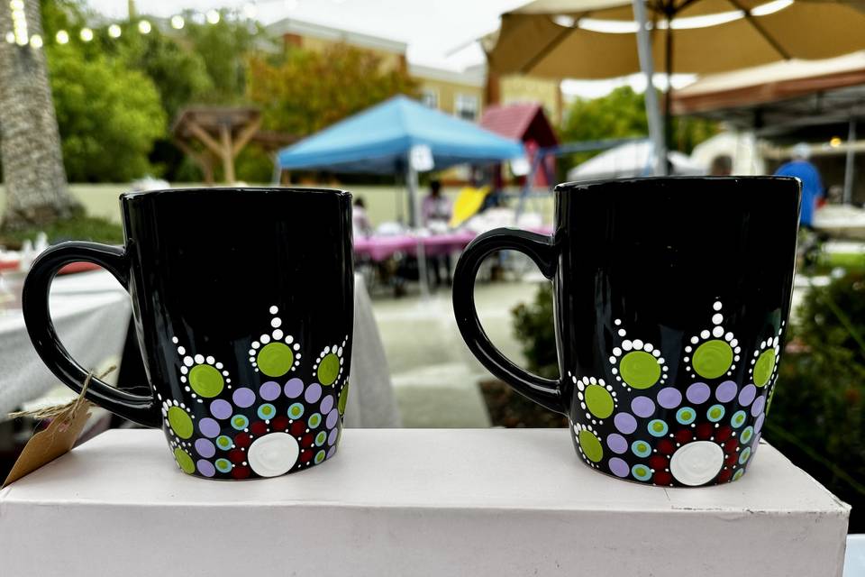 Dot Mandala Mugs