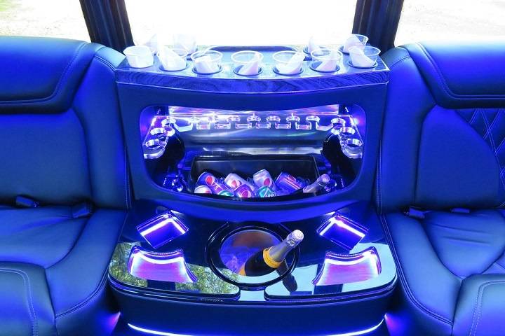 Limo Party Bus interior