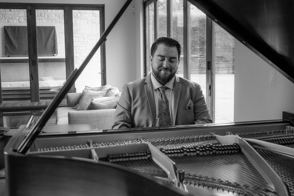 Joe at his piano