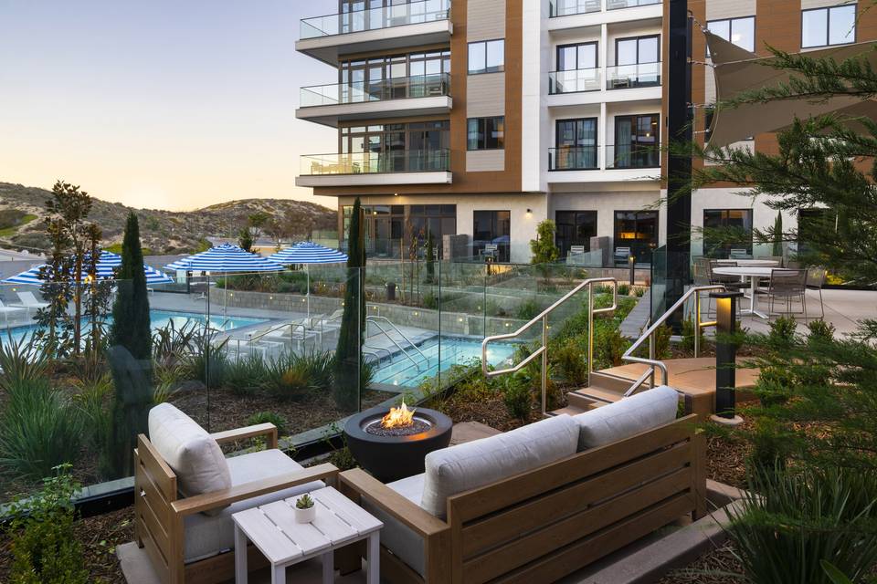 Heated outdoor pool