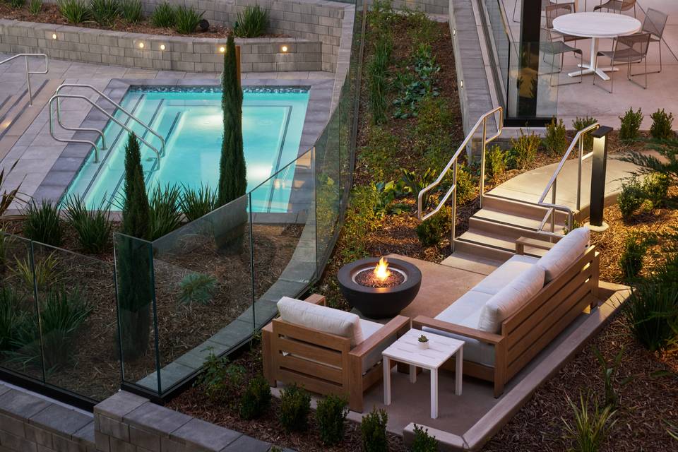 Oversized hot tub
