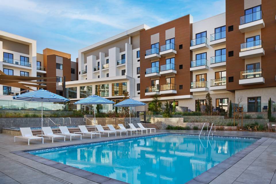 Heated outdoor pool