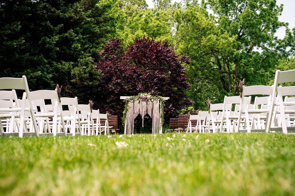 Rented chairs - ceremony