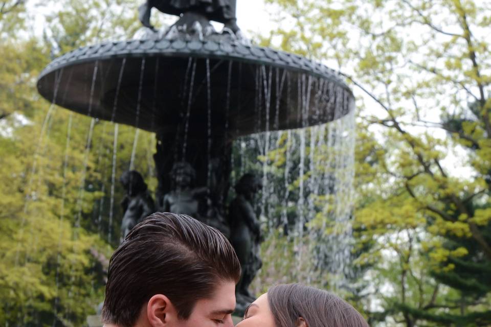 Engagement Session in Central Park New York NY, Wedding will be held in New Port RI this Summer- Can't wait!!