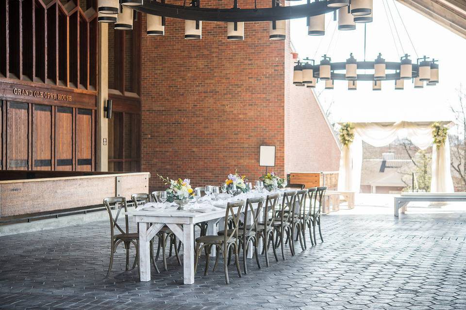 Have your ceremony, reception, cocktail party, and rehearsal dinner on the Upper Portico