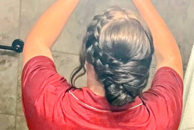 Braided updo