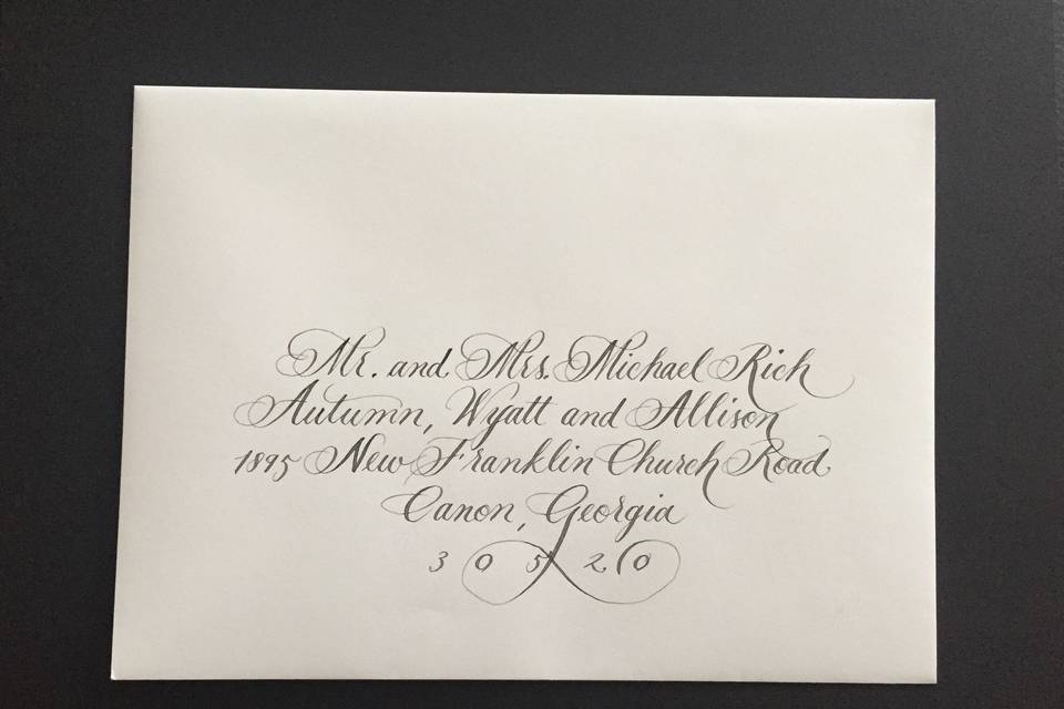 Dede Adams Calligraphy