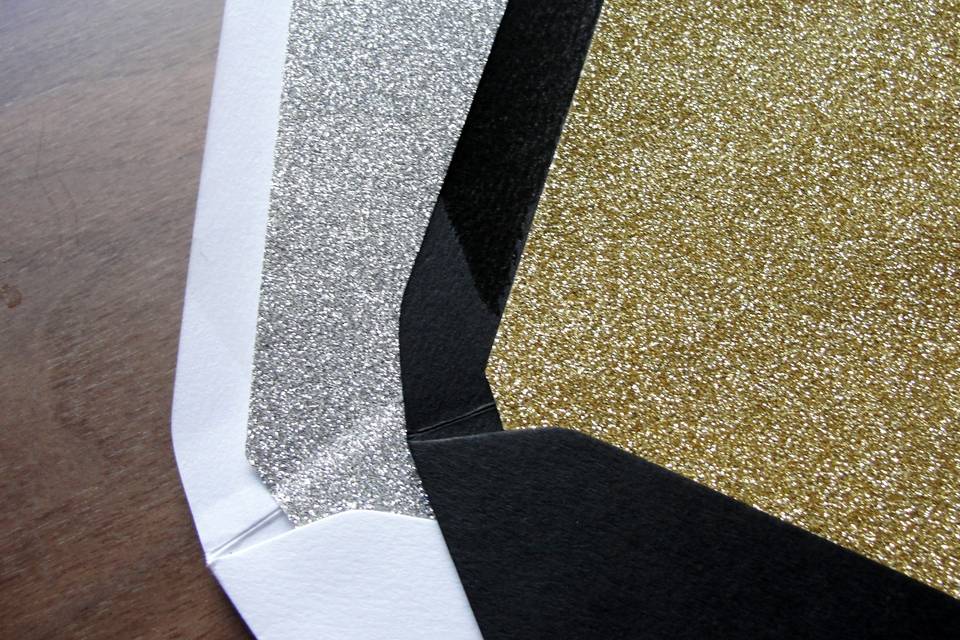 Glitter Lined Envelopes