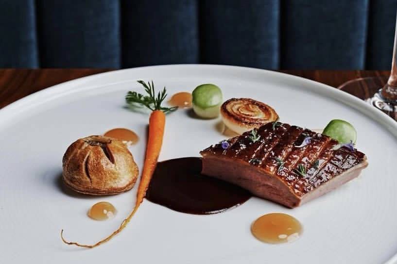 Maple glazed duck breast