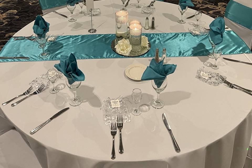 Teal wedding