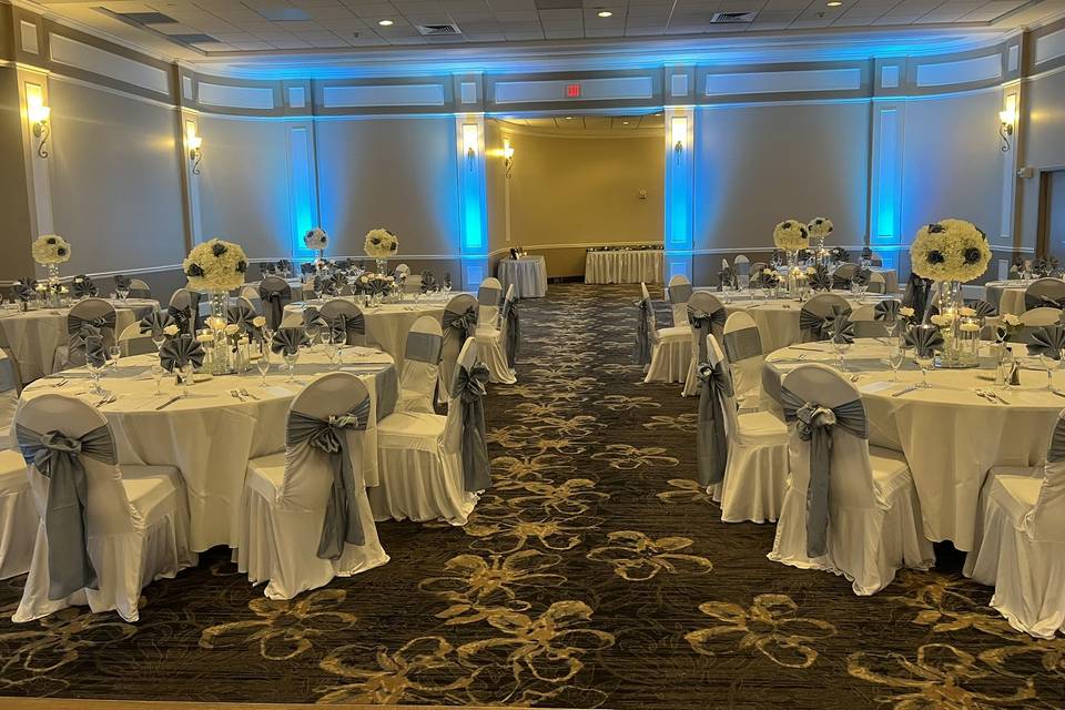 A full black and white wedding