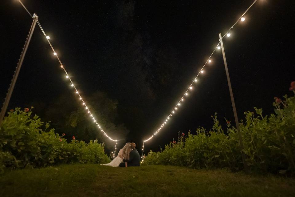 Bride & Groom Under the Stars