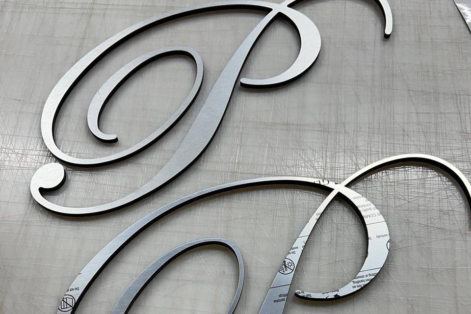 Lasercut Acrylic Monogram