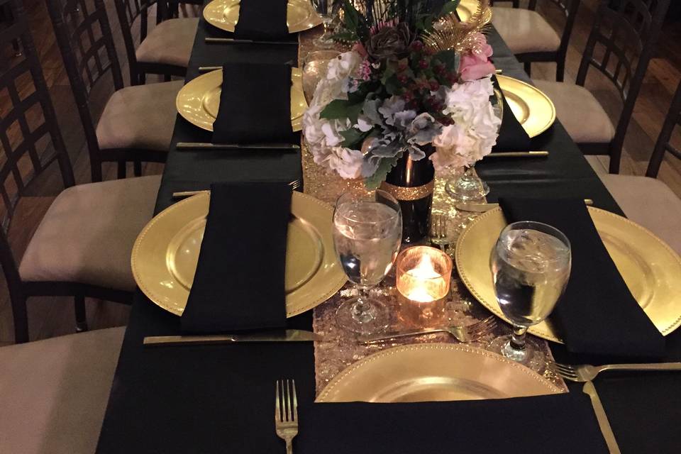 Long table setting