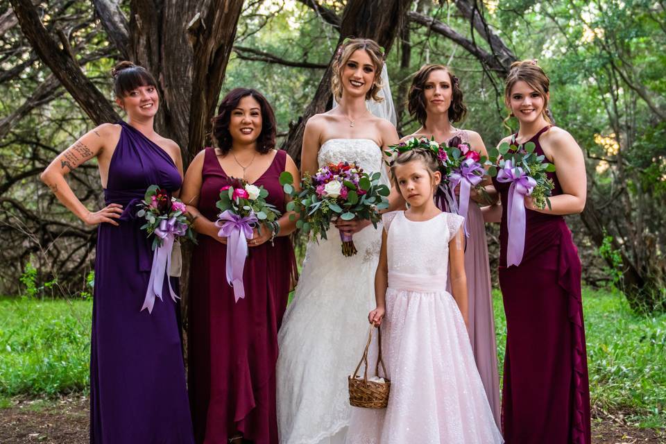 Bride & Bridesmaids