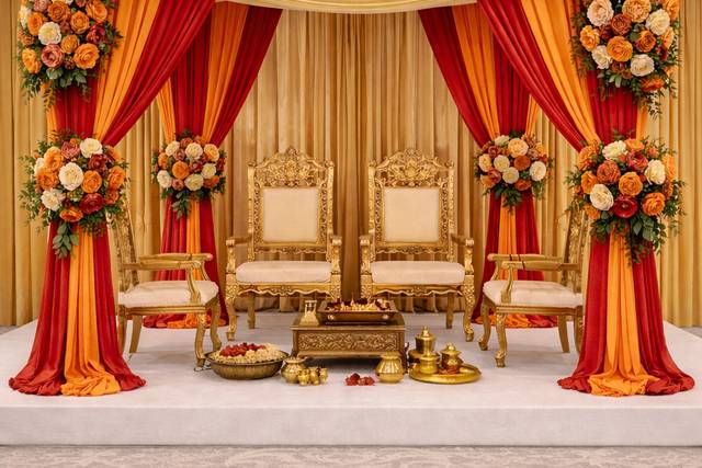 Colorful tradaitional mandap