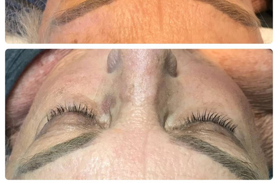 Lash Lift with Tint on Natural lashes