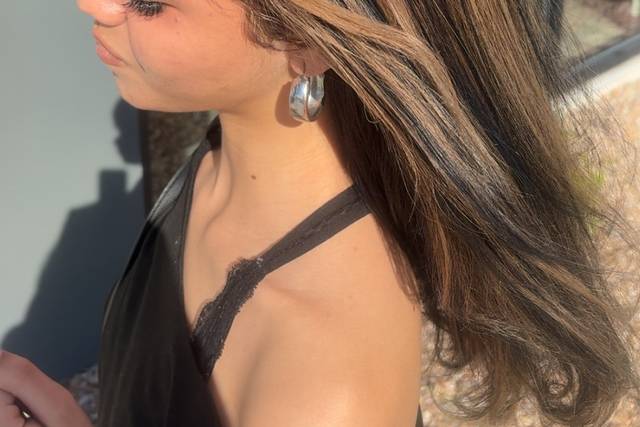 Chunky Blonde Highlights with