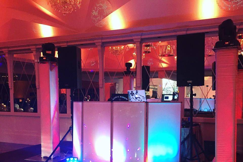 Elevated DJ set-up