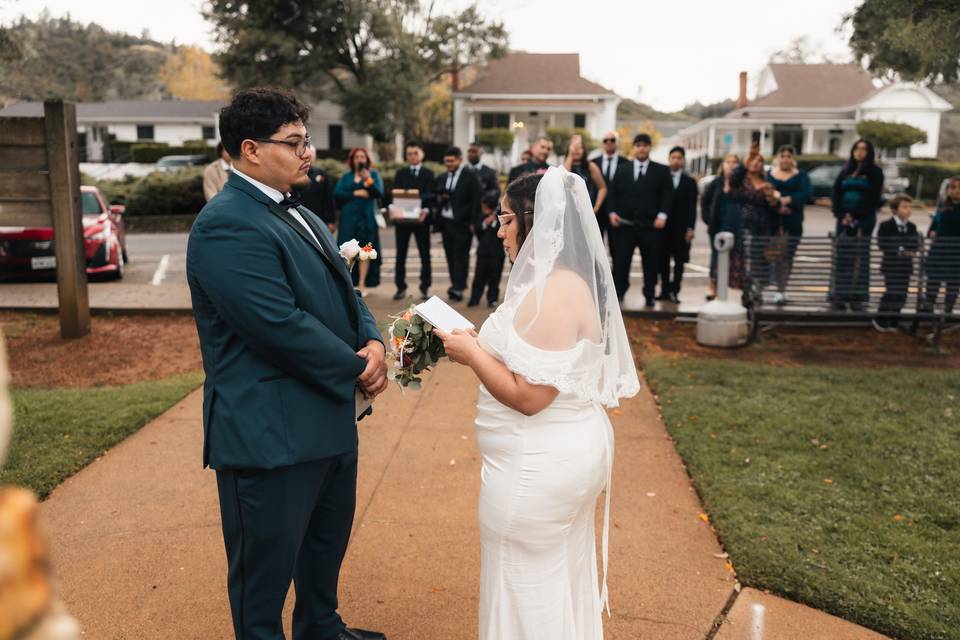 Wedding first look