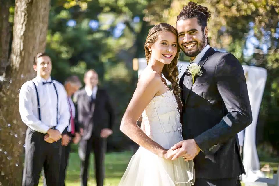 Smiling bride