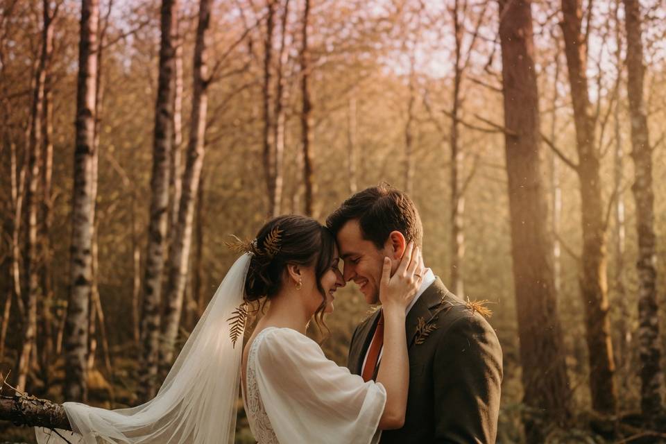 Wedding in the woods
