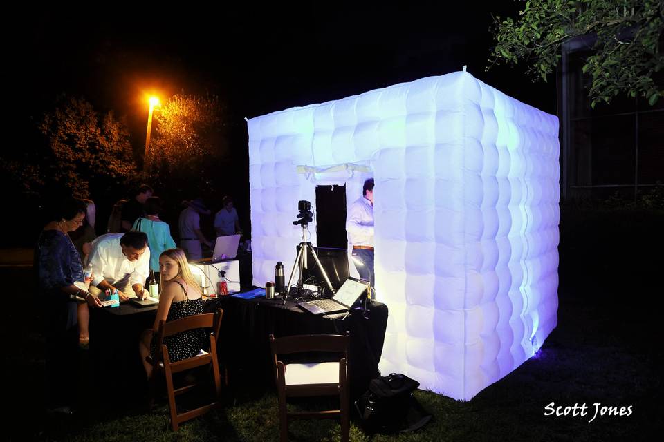 LED Light Room at Night