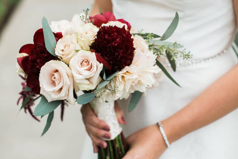 Burgundy and Blush