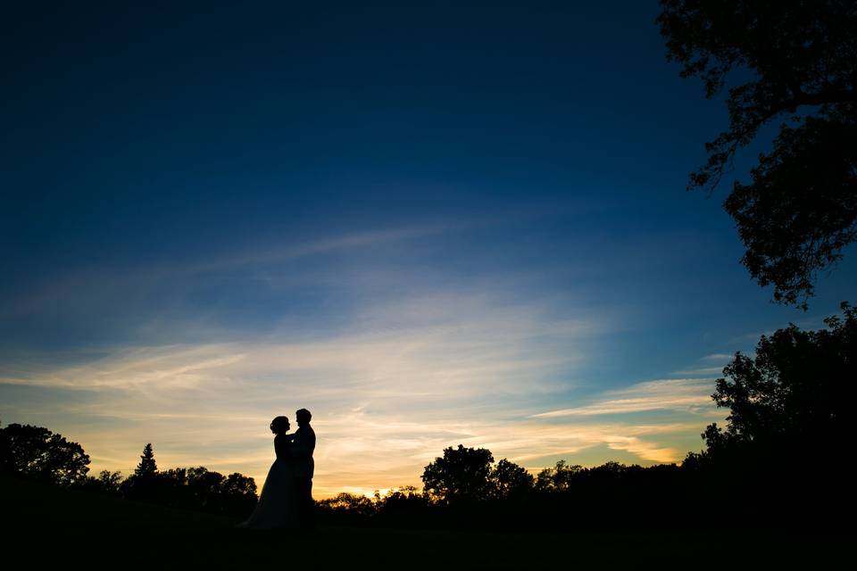 Sunset Bride & Groom Photos