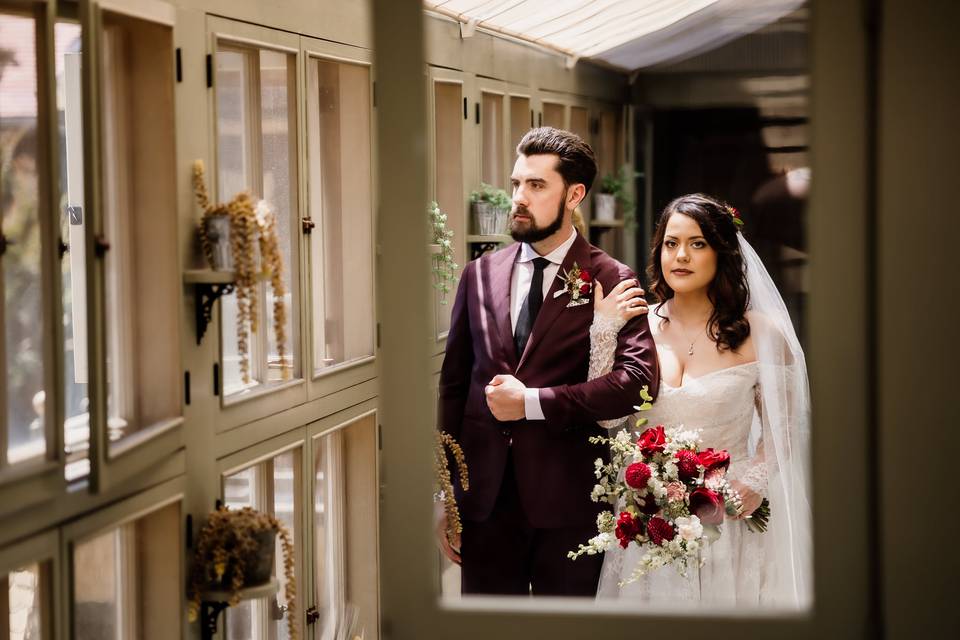 Archer Inspired Wedding Photo