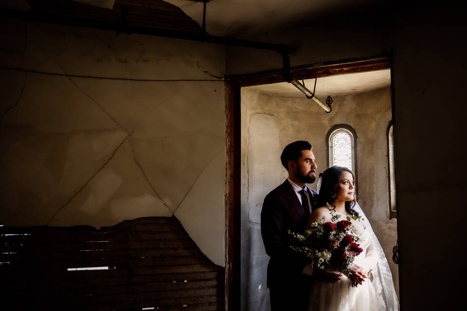 Archer Inspired Wedding Photo