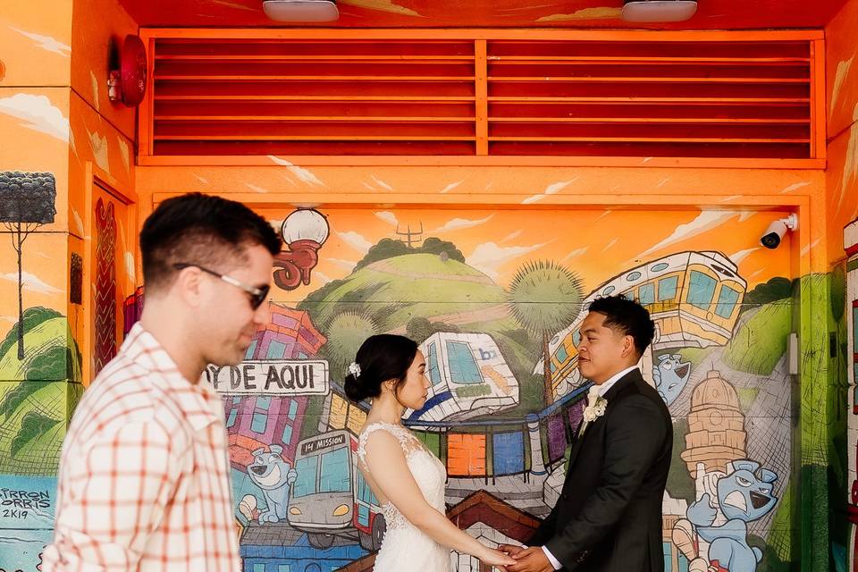 Archer Inspired Wedding Photo