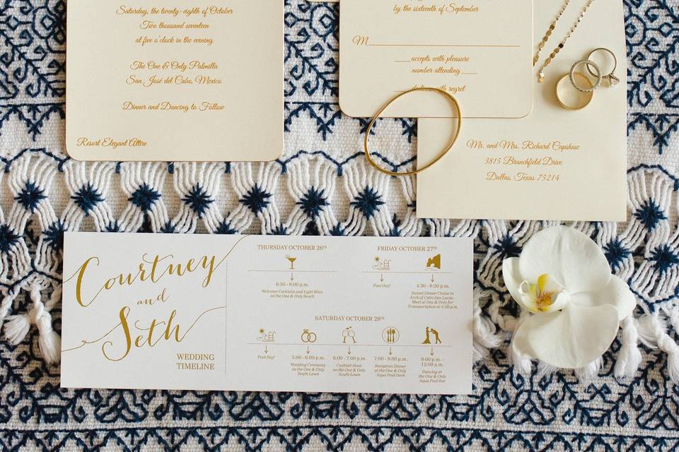 Timeless invitation ensemble