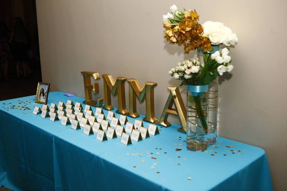 Bat Mitzvah escort cards