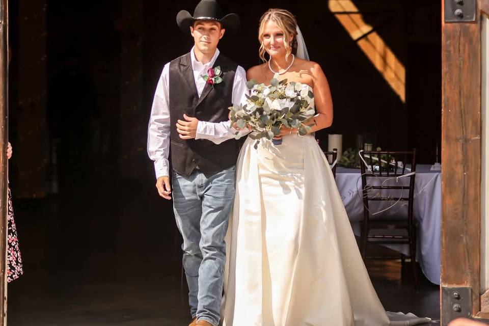 Beautiful barn door entrance